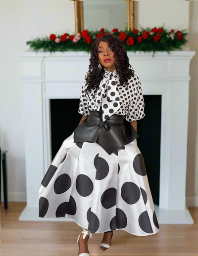 Spot On Maxi Skirt - White