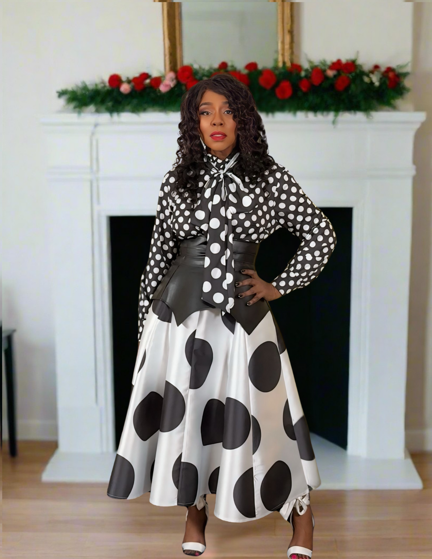 Spot On Maxi Skirt - White