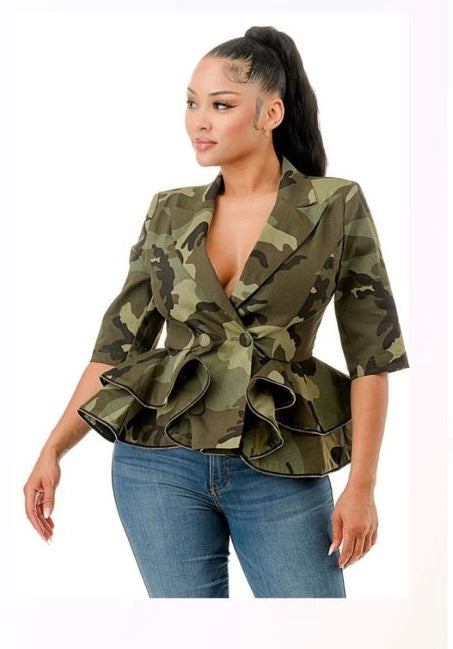 GI Jane Camo Peplum