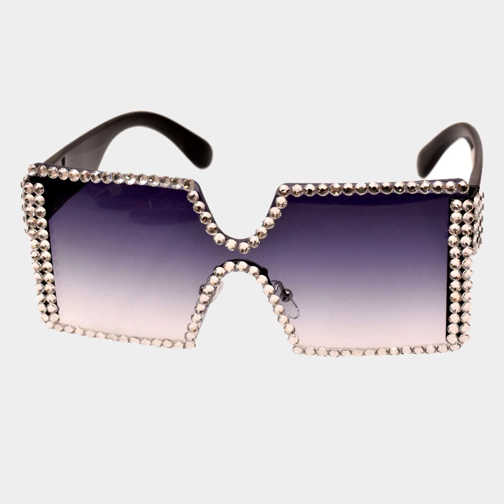 Blockbuster Studded Sunglasses - 2 Colors Available