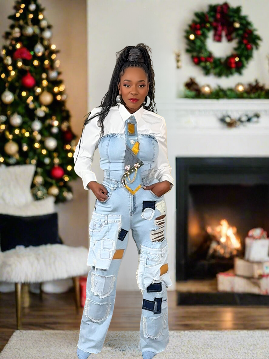 Patch It Up Jumpsuit (Regular & Curvy)