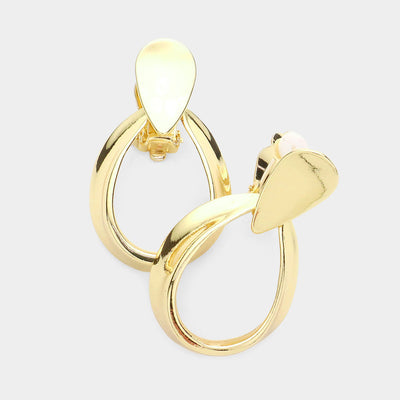 The Executiive Clip On Earrings - Silver or Gold Available
