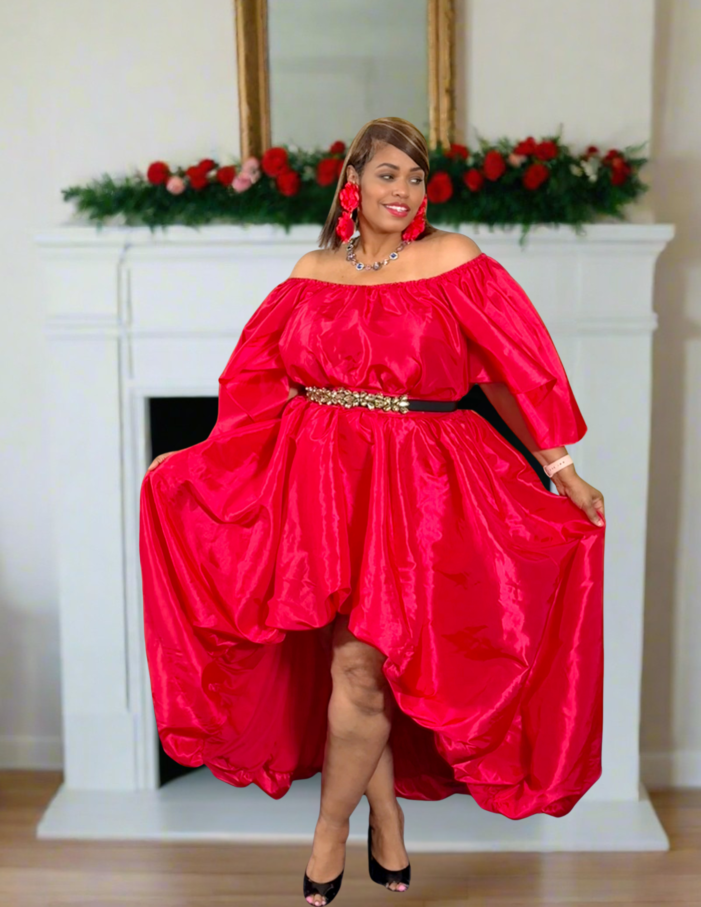 Miranda Skirt Set - Red