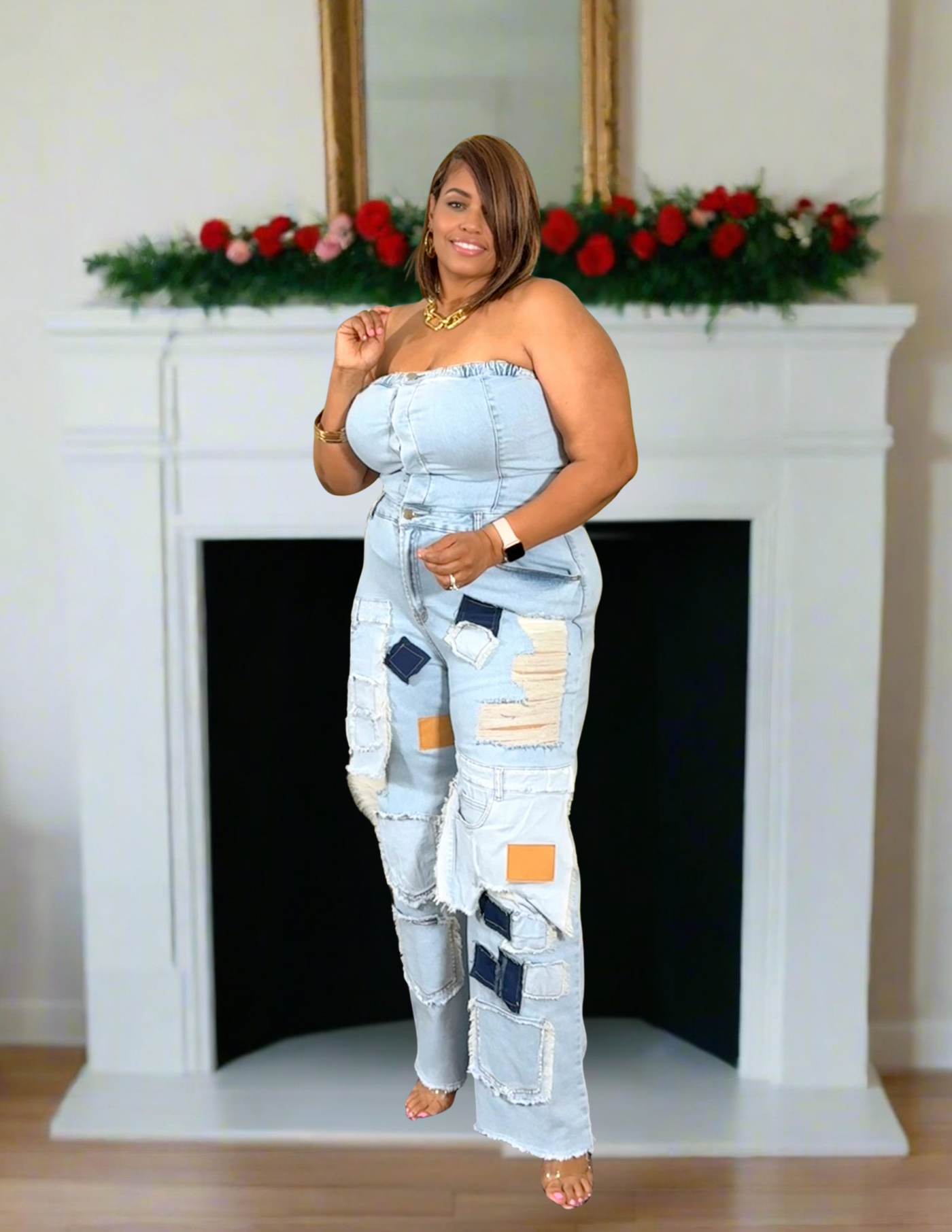 Patch It Up Jumpsuit (Regular & Curvy)