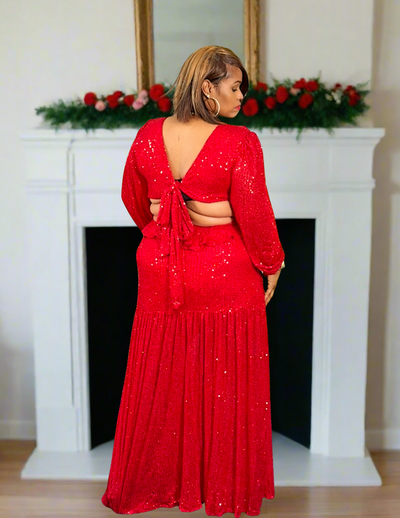 Scarlet Inferno Dress - Curvy Only