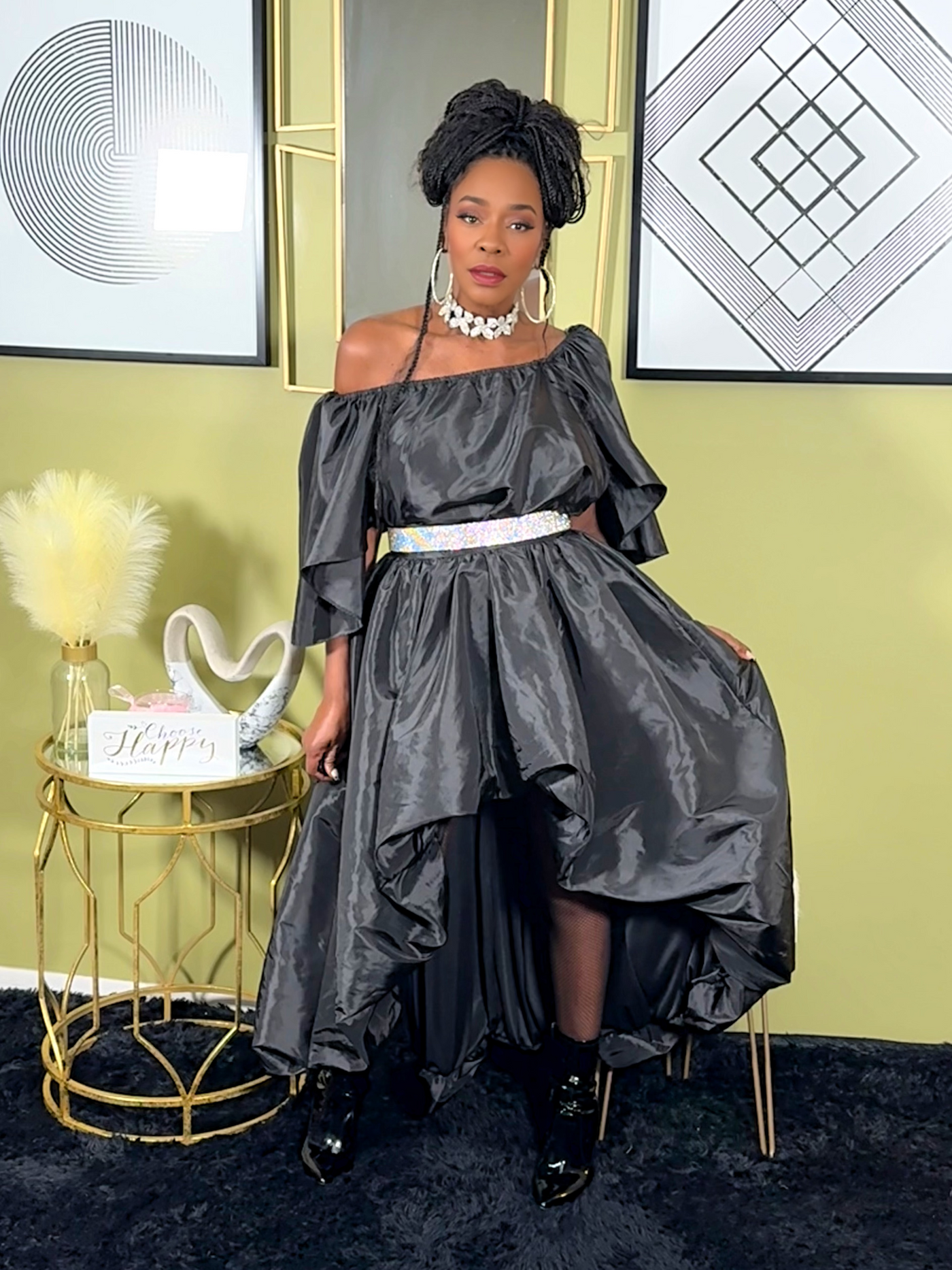 Miranda Skirt Set - Black