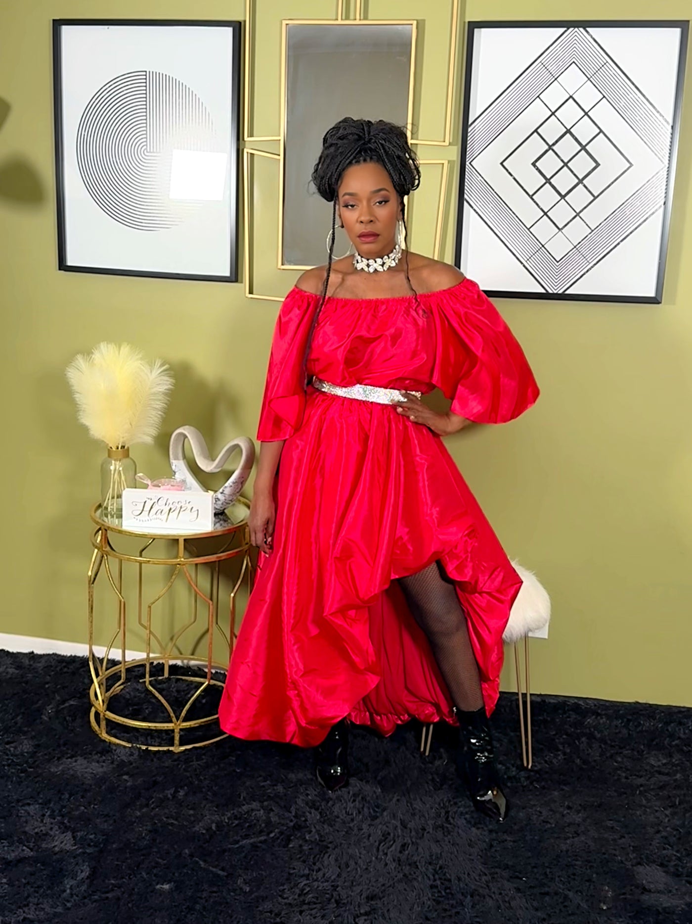 Miranda Skirt Set - Red