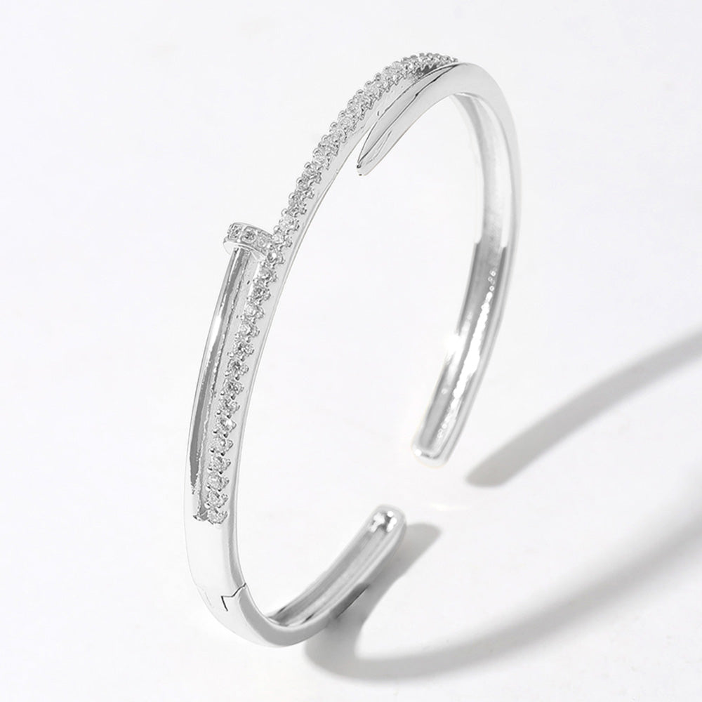 Nailed It Bracelet- Silver