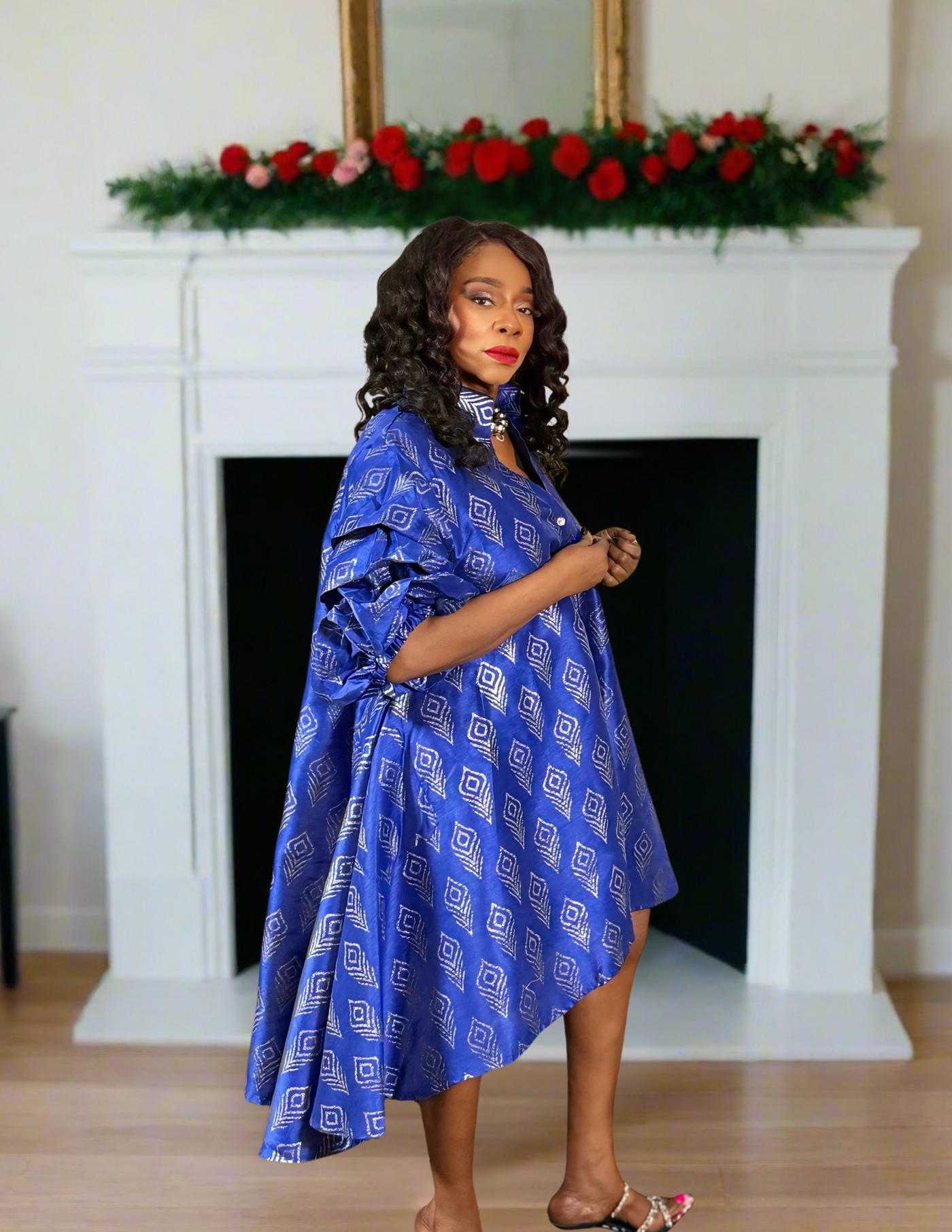 The Mademoiselle Dress - Peacock Blue