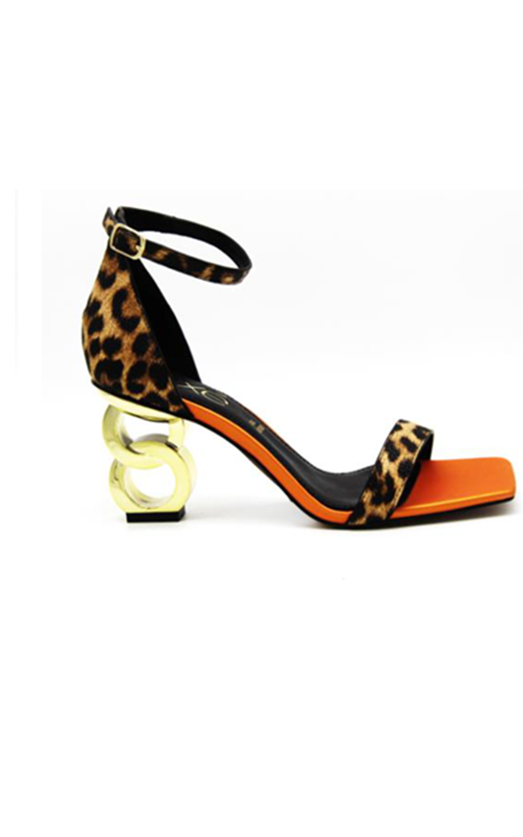 Cheetah Print Strappy Sand w/Designer Inspired Heel