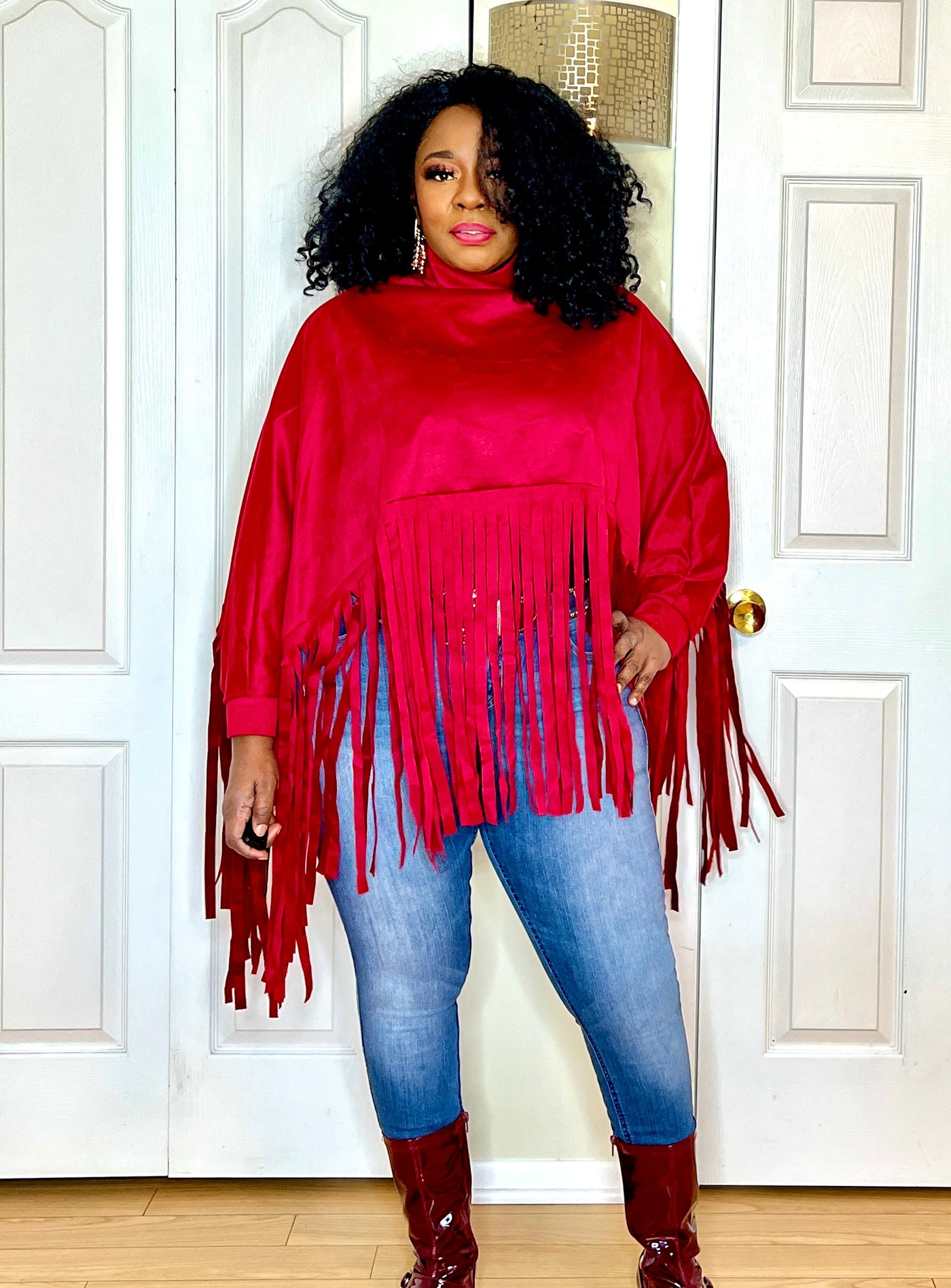 Fringe Elements Poncho Style Top  *CLEARANCE ITEM - FINAL SALE*